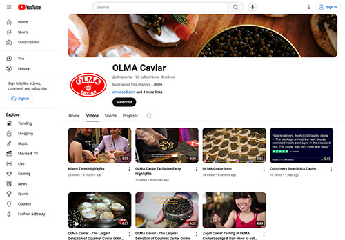 Olma Caviar-YouTube