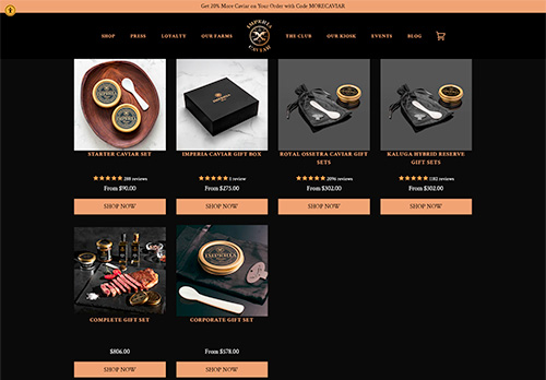 Imperia Caviar-GIFTS & SAMPLERS