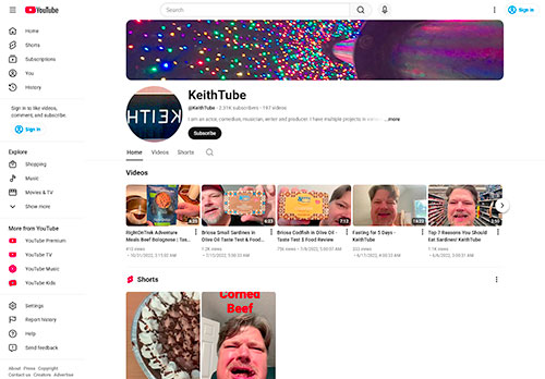 Keith Tube-YouTube-Reviews