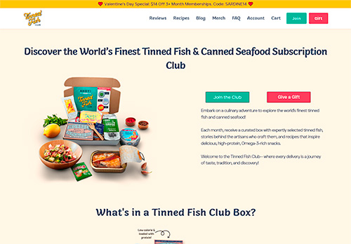 Tinned Fish Club-Subscriptions