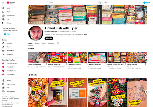 Tinned Fish with Tyler-YouTube