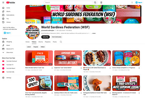 World Sardines Federation-(WSF)-YouTube